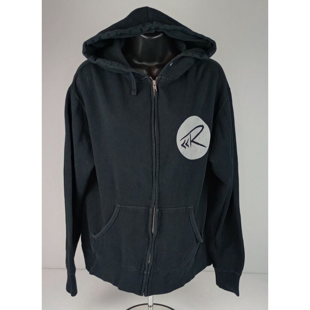 VTG Rascal Flats Junior Size M Black Merch Rewind Tour 2014 Zip Hoodie Jacket